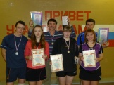 Победители и призеры по настольному теннису Зимней спартакиады трудящихся 2012 года